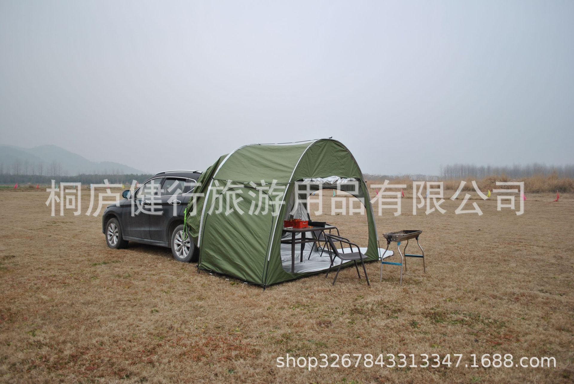 Cheap Goat Tents Outdoor Car Trunk Tent Sunshade Rainproof Tailgate Shade Awning Tent For SUV Car Self Driving Tour Barbecue Camping Tool   